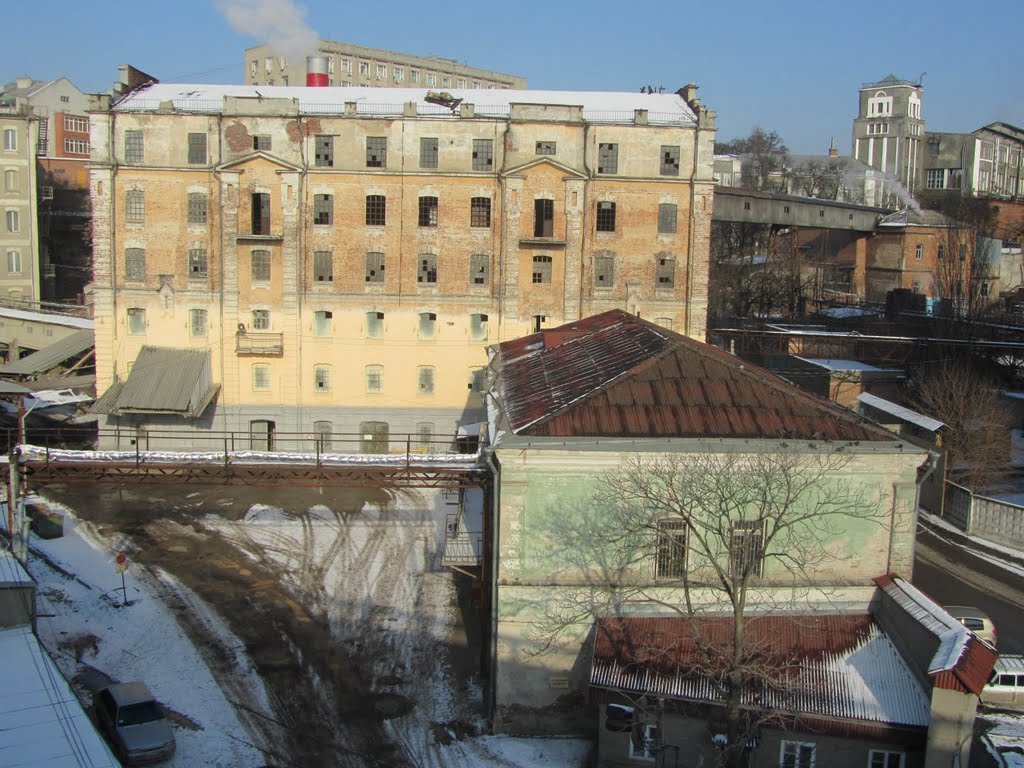 View from the bridge over the River Don. Rostov-on-Don by Valentine Verchenko