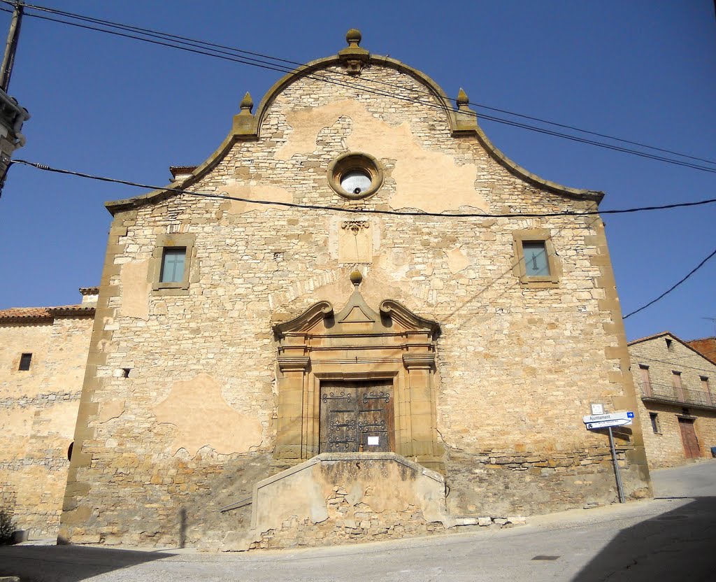 Les Oluges (Oluja Baixa): església de Santa Maria by Pedro Salcedo i Vaz