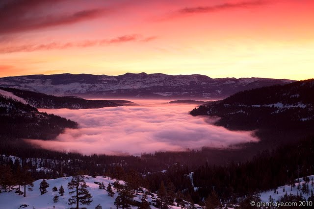 Sunrise over Donner lake and Truckee (Timelapse Frame) by Grant Kaye