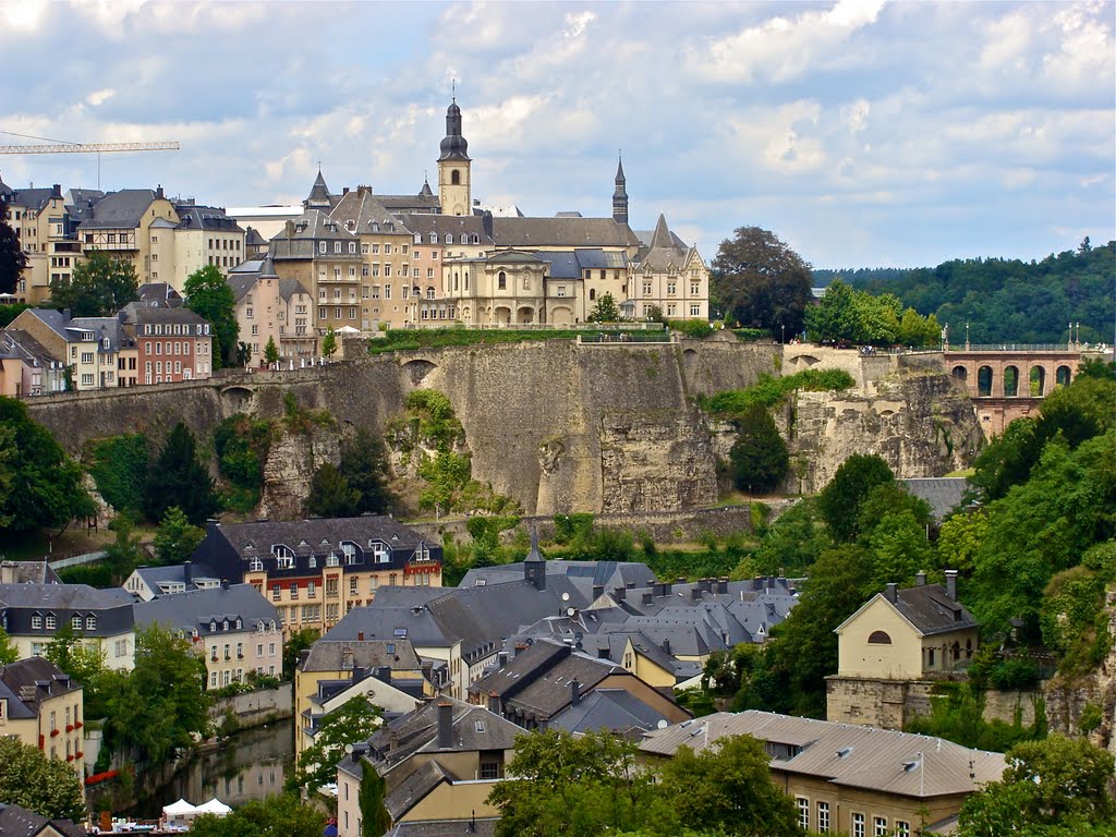 Luxembourg, the view from the Boulevard d'Avranches by Jurij Guseinov