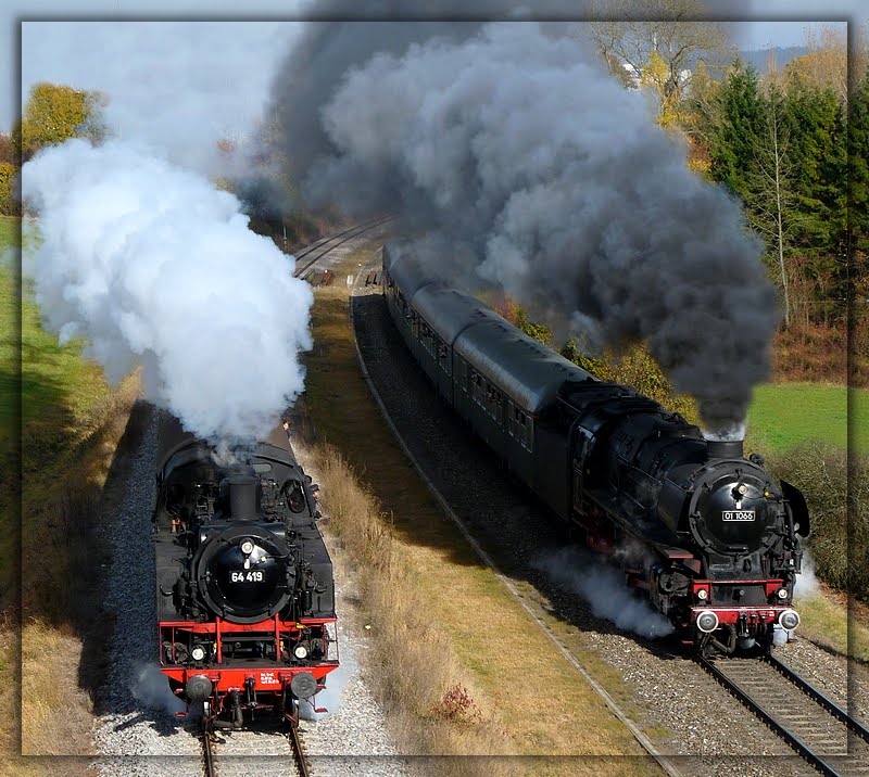 Doppelausfahrt Dampflokfest Rottweil 31. Oktober 2010 by Josef Pfefferle