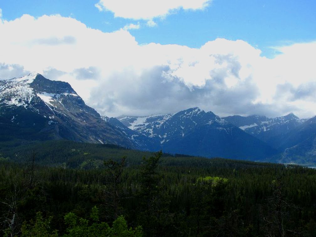 Looking into Waterton National Park from Chief Mountain Highway, Alberta by Michael Jiroch