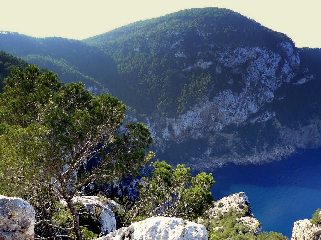 Amaizing cliff at the north coast of Ibiza by Vicente B (eivisssa.…