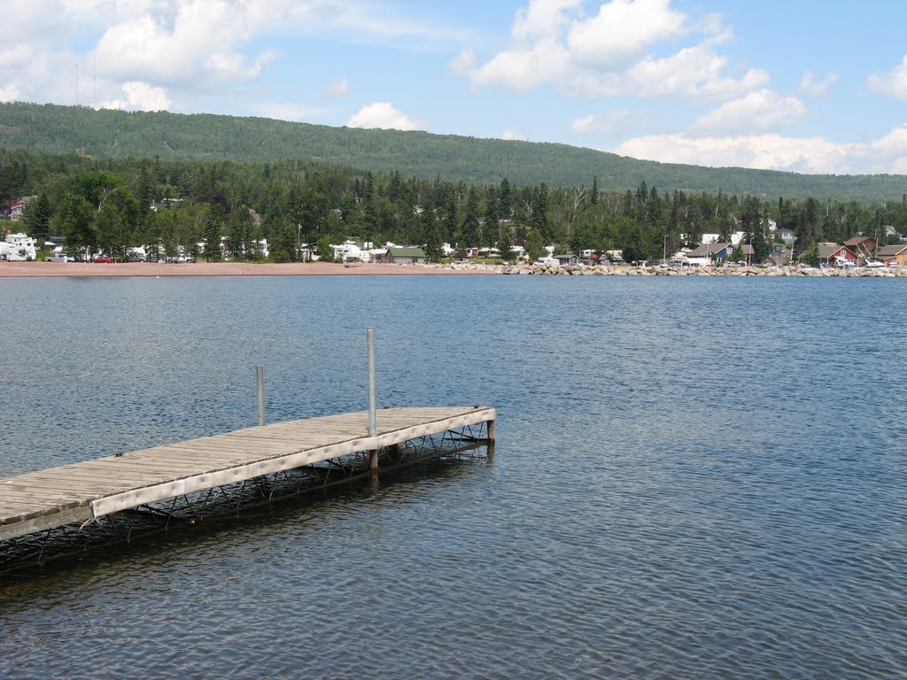 Jul 2008 - Grand Marais, Minnesota. Grand Marais Harbor in summer. by BRIAN ZINNEL