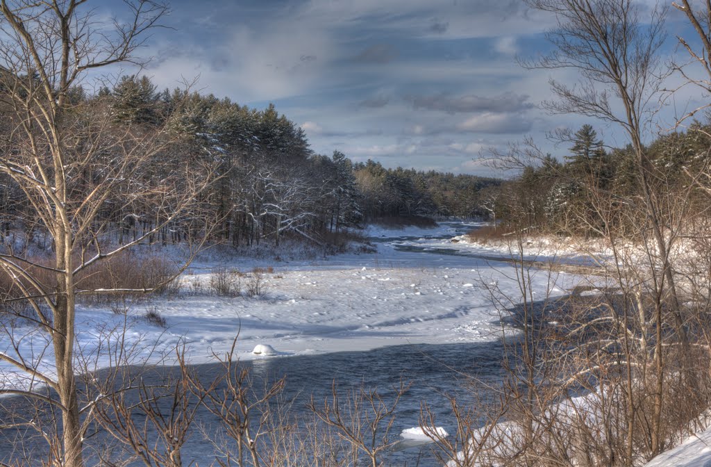 Hudson River Above Warrensburg by Rolf R