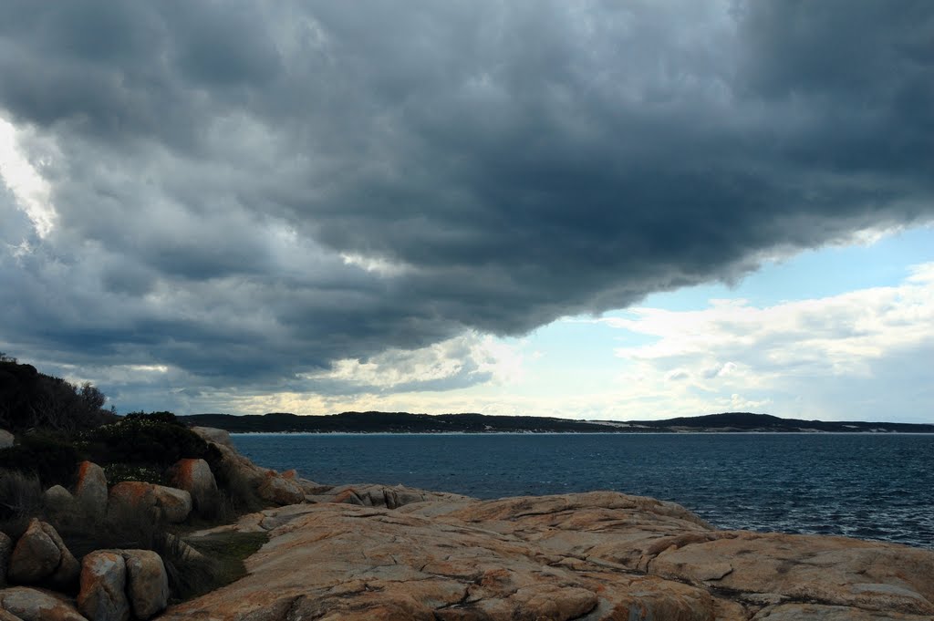 Front rolling over Cheyne Beach by dirkus49