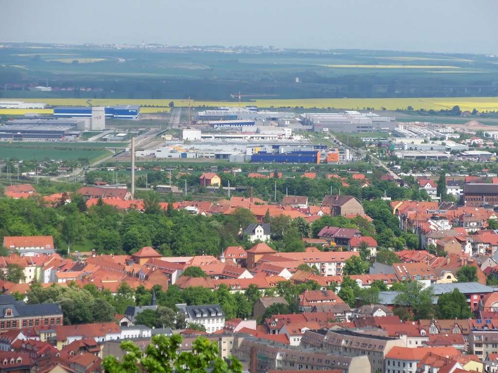 Blick auf Industrie- und Gewerbegebiet Arnstadt - Rudisleben by 002ich