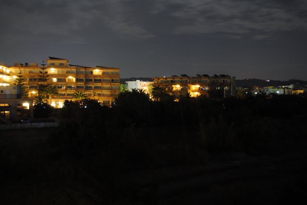 Night view from Forum Bach hotel in night by psmichalski