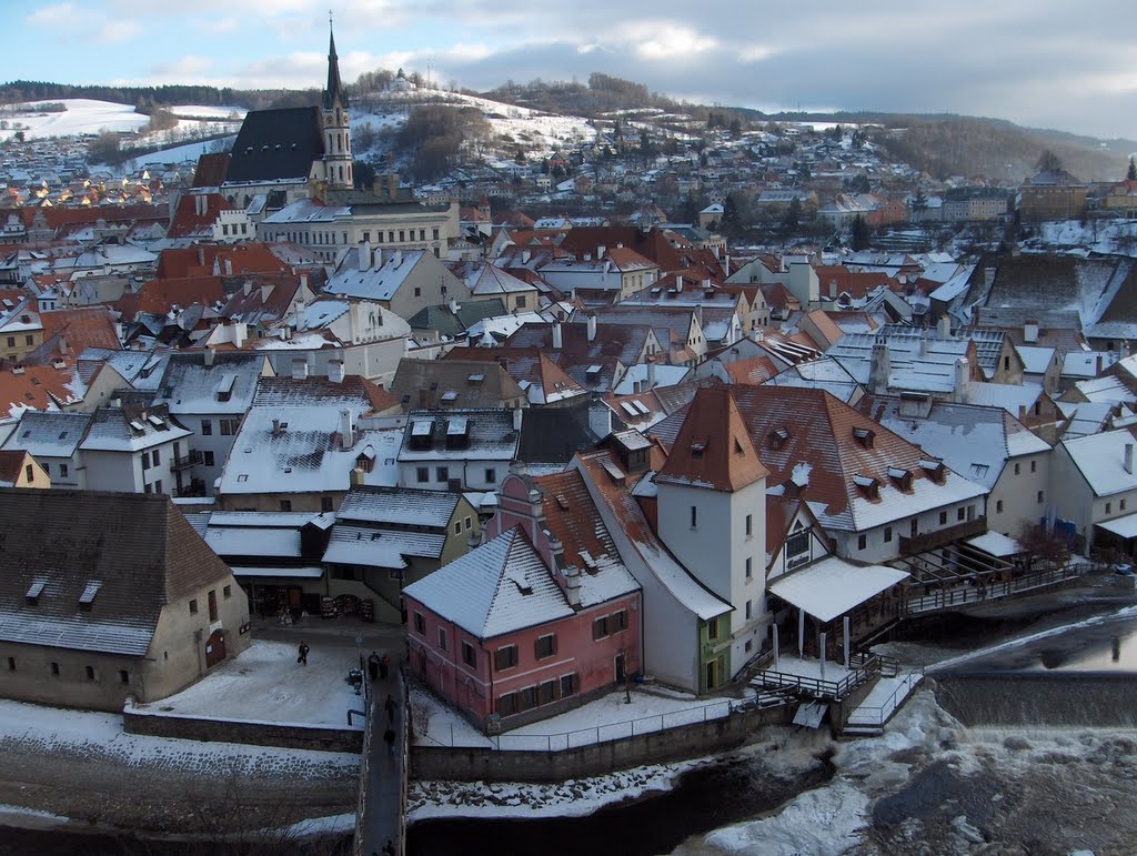 View from Krumlov Castle by Konstantinos Xenos