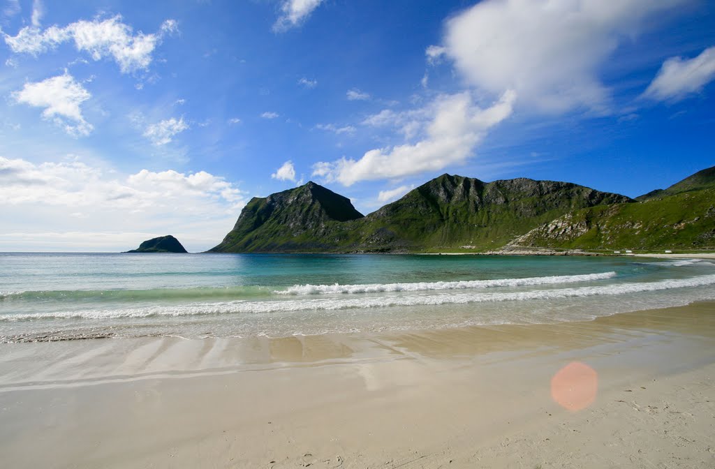 Haukland beach - Lofoten Islands by Fabien Boch