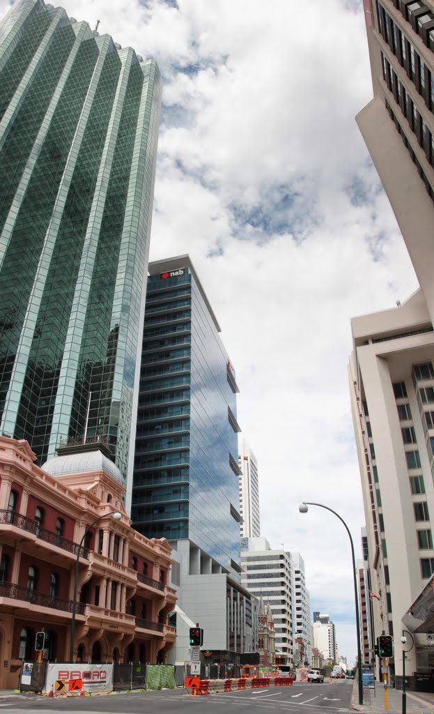 Perth - St Georges Terrace Looking East by Derek Graham