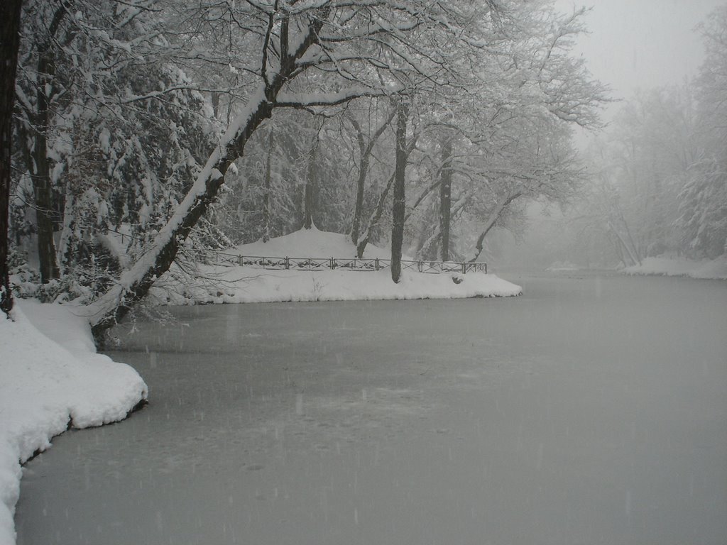 Lake under snow by franchino25