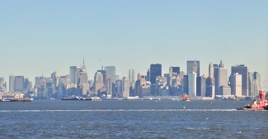 Lower Manhattan from Staten Island Ferry by SeanTaylor