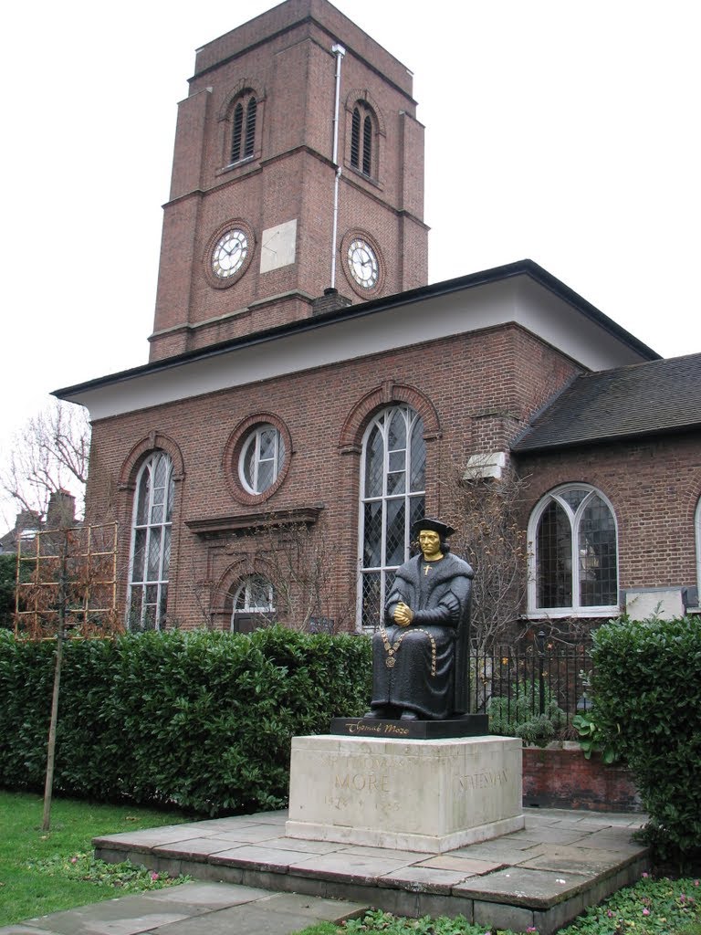 Thomas More near Chelsea Old Church by tews