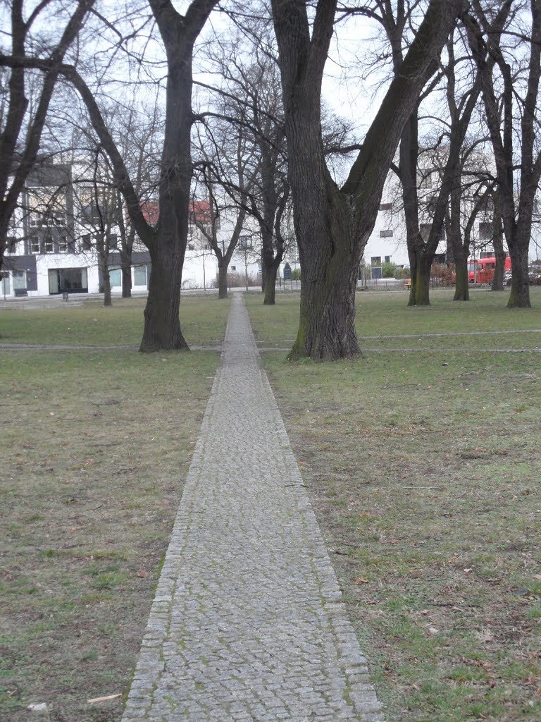 Medaillonplatz - Blick diagonal über den Platz nach Nordosten by Ingolf Berger