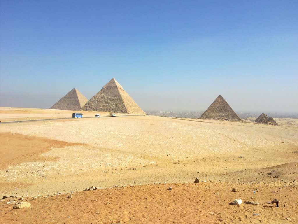 Pyramids of Giza, Egypt by Alexandr Komlev