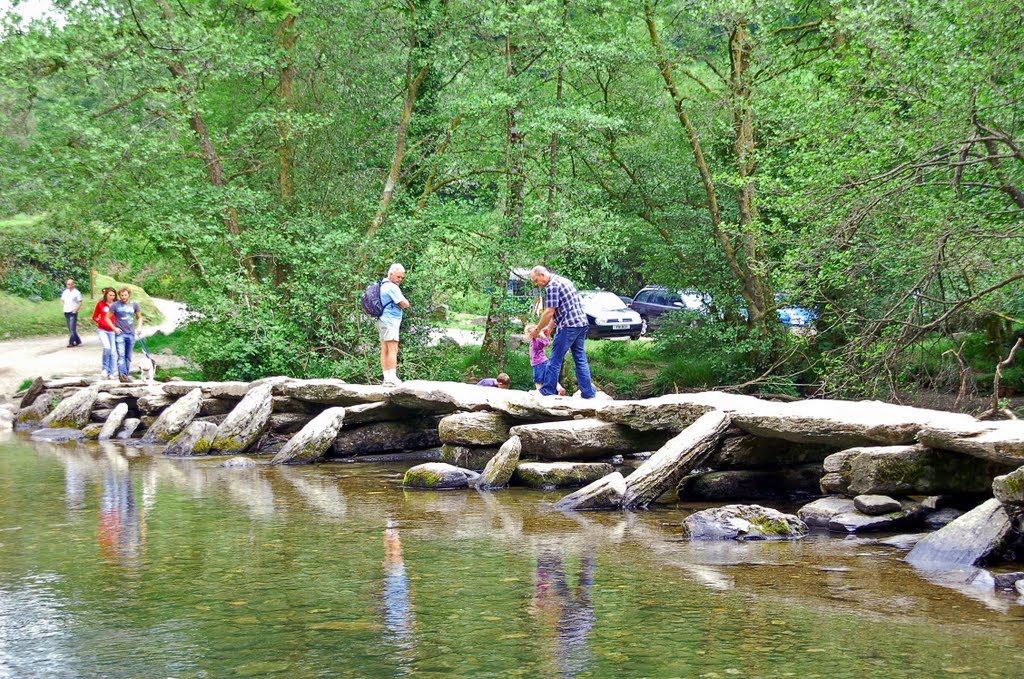 Tarr Steps-Ancient clapperbridge by JohnBe