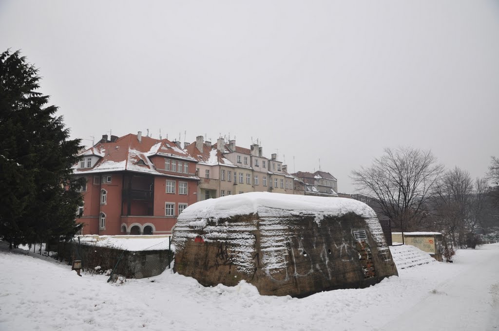 Old bunker in the snow by Icepick