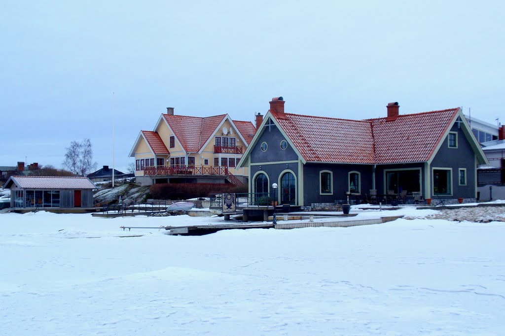 Wooden houses on Långö by SuMaKa