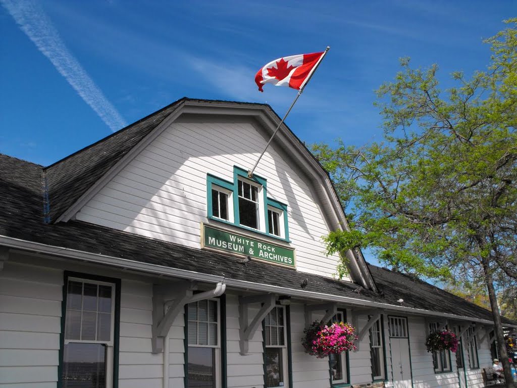 Old train station at White Rock BC by P Hughes