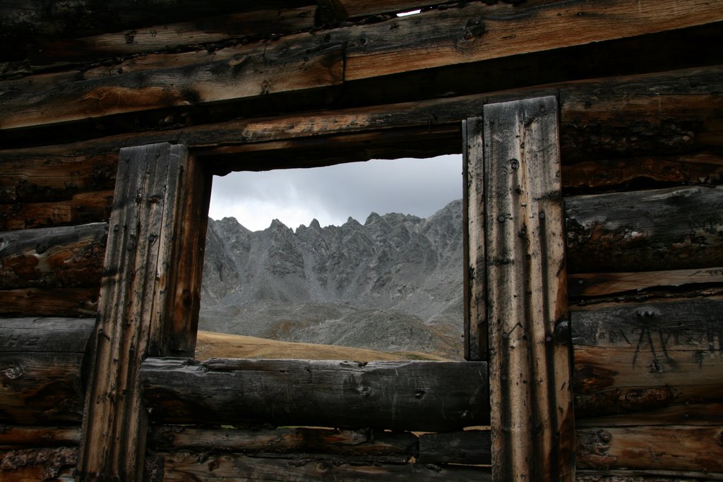 Mayflower Gulch, Window Frame to the East to Mount Fletcher by Richard Ryer