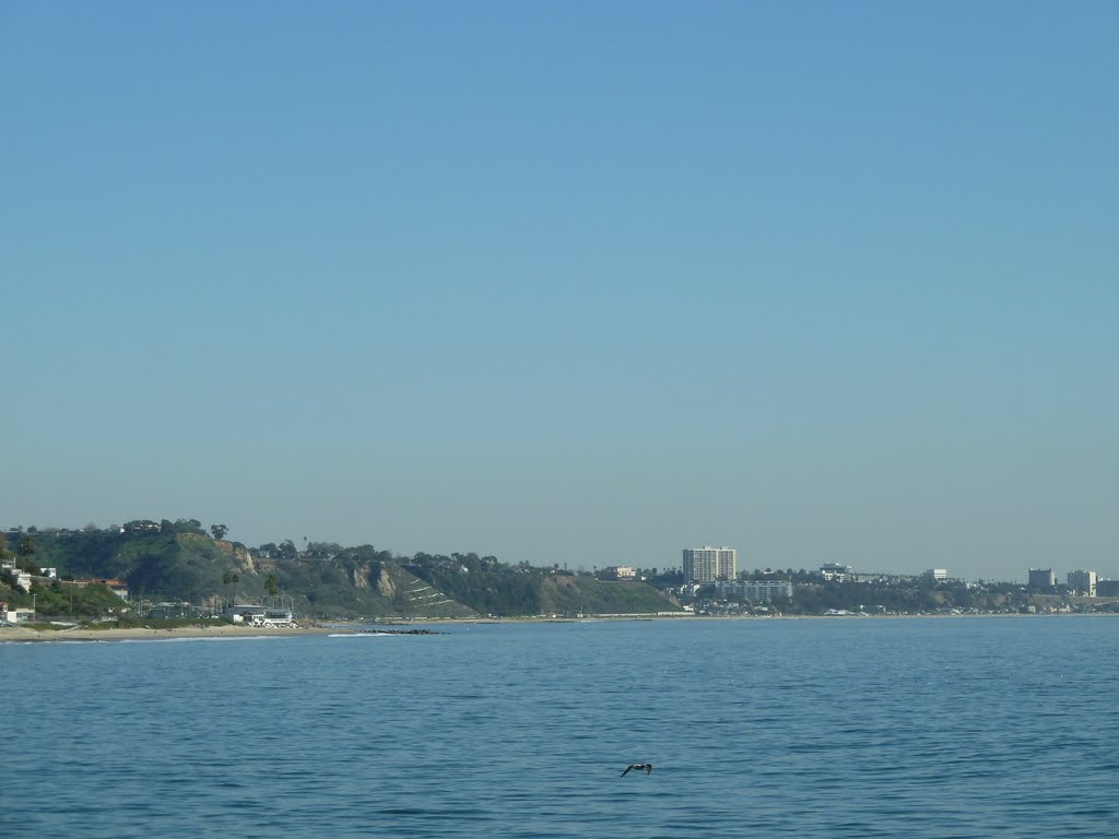 Santa Monica Bay Viewed from Topanga Beach by Alan Fogelquist