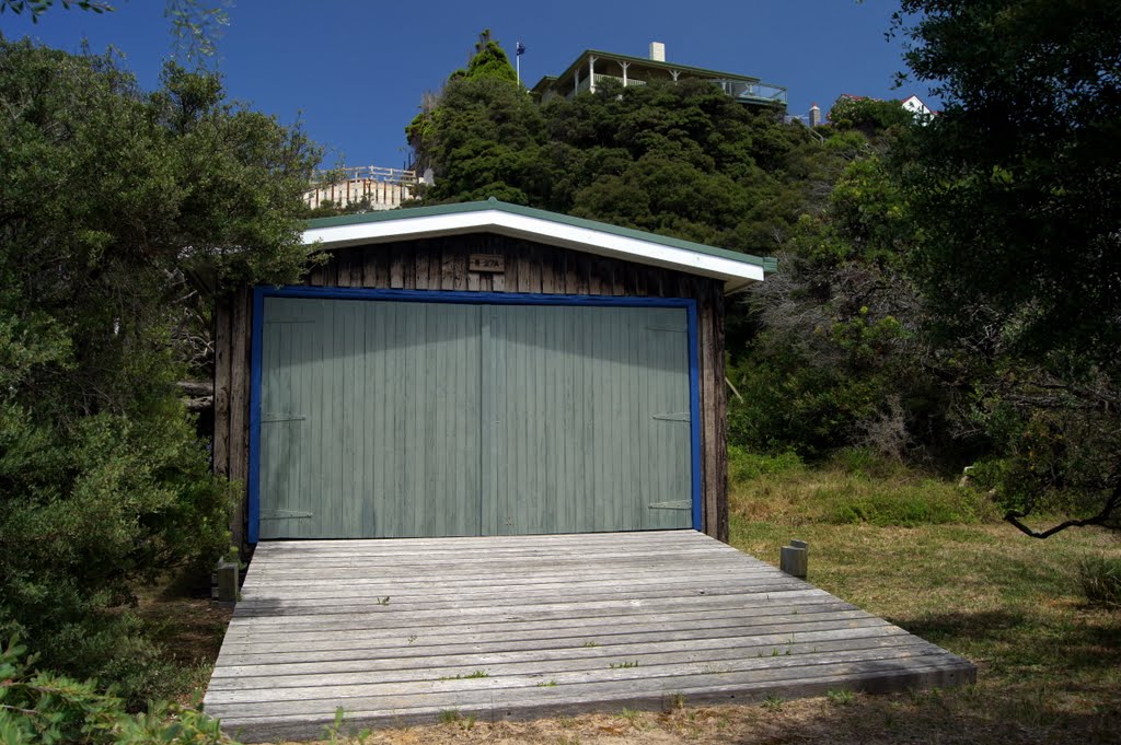 Beach Box 27A, Shelley Beach. This humble wooden structure fetched $585,000 in January, 2011. This was $235,000 past the reserve price by Muzza from McCrae