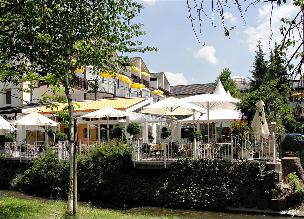 Bad Wörishofen. Cafe im Kurpark/Cafe in the Spa Park by Krystyna Koch-magie*