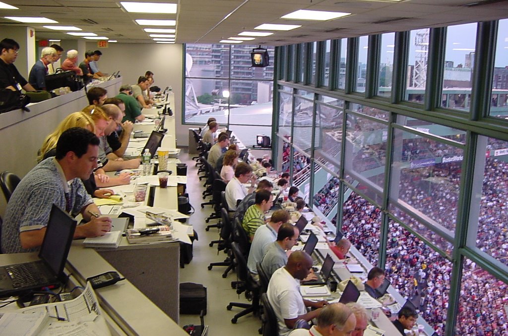 Fenway Park - Press Box - Boston, MA by John M Sullivan