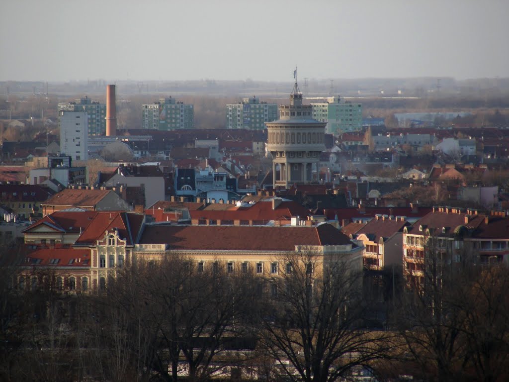 Temesvári krt. 34. - tetőpanoráma, távoli közet - 2. by Szegedi látképek