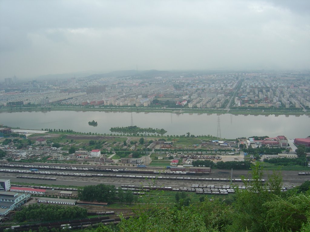 Jilin City bird view from Longtanshan by csnblj