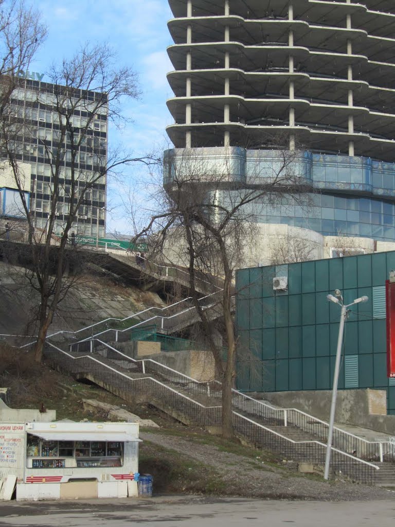 Stairs. Quay in Rostov-on-Don /Лестница. Набережная в Ростове-на-Дону by Valentine Verchenko