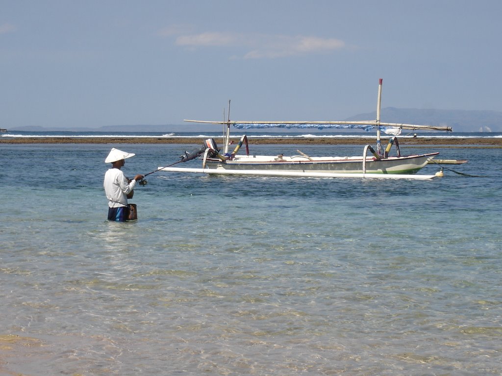 Fisherman in Nusa Dua by rauch joachim