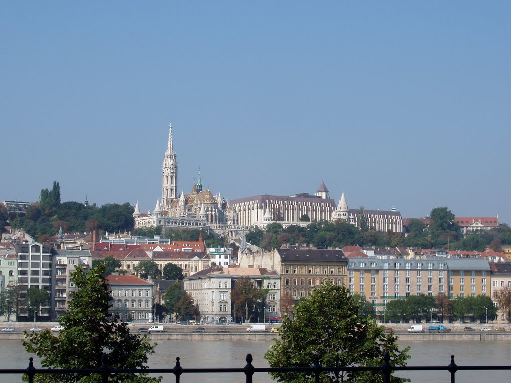 Budapest Castle and the Fishermans Redoubt from the River Danube by davew@tidza