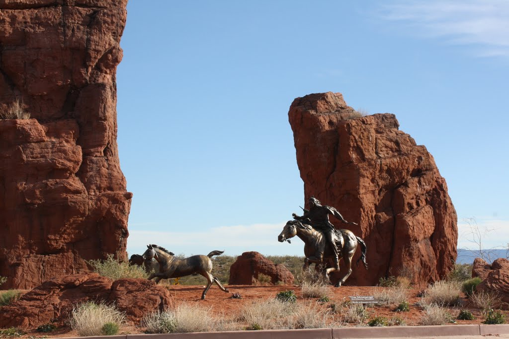 Mustangs, St George Utah by John Wilcox