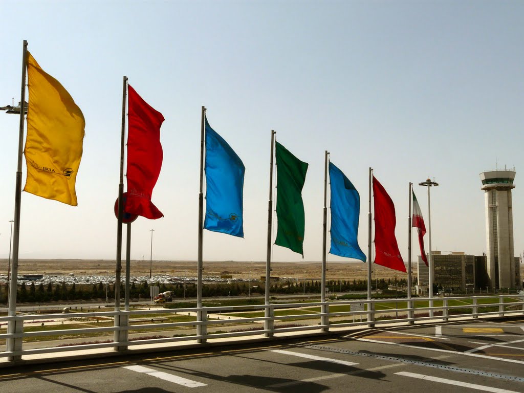 Flags & tower by ALI FARNAM