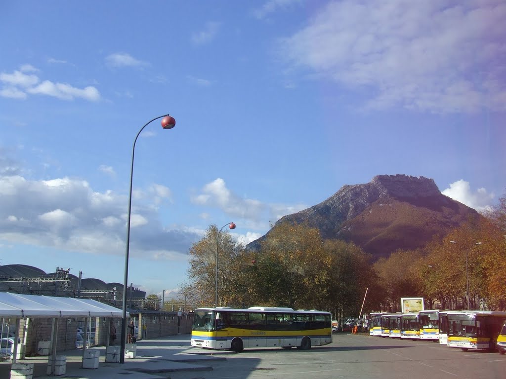 France, Grenoble, bus station by amoca