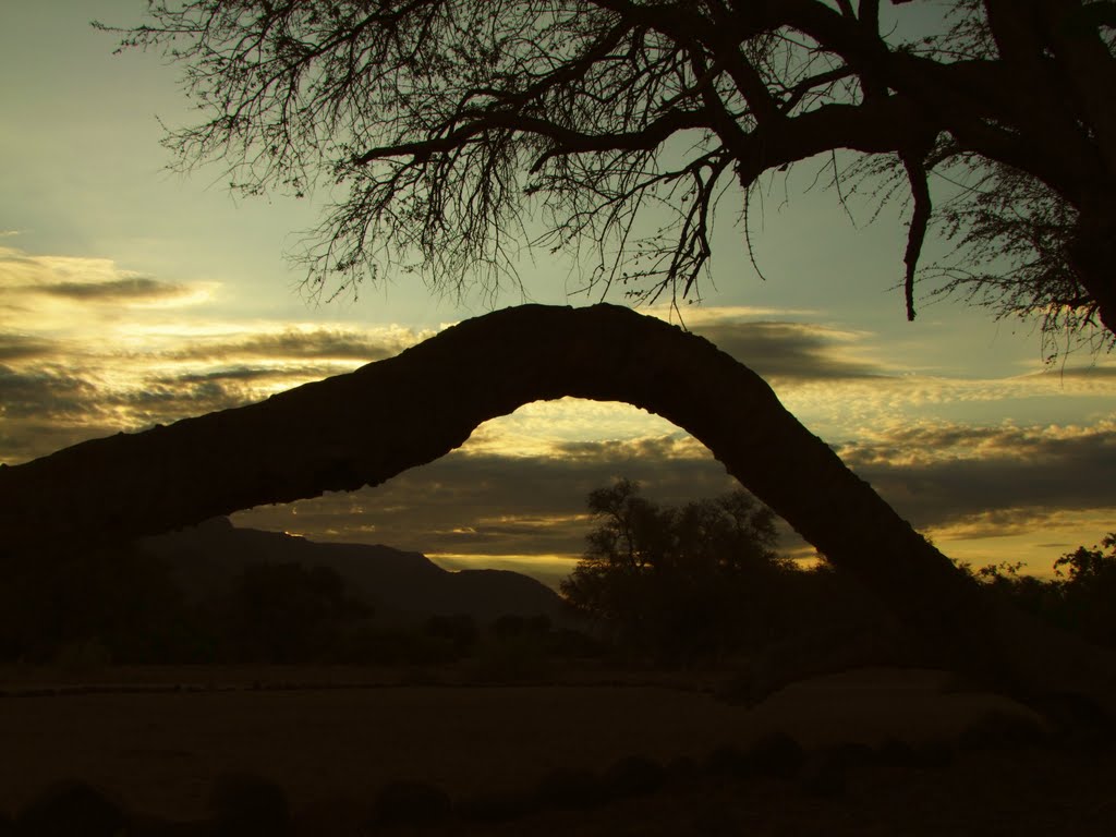 Sunset at White Lady Lodge Campsite by grobi358