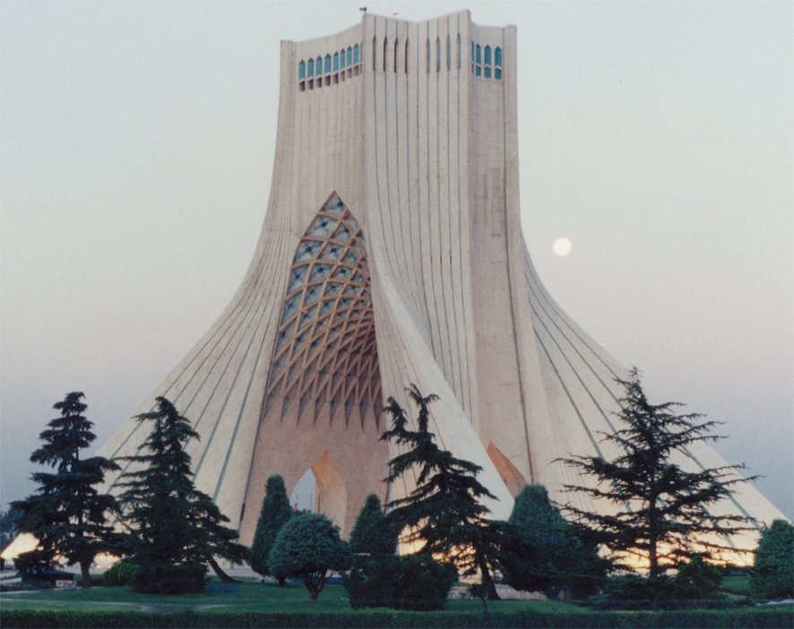 Tower in moonlight by Behrooz Rezvani