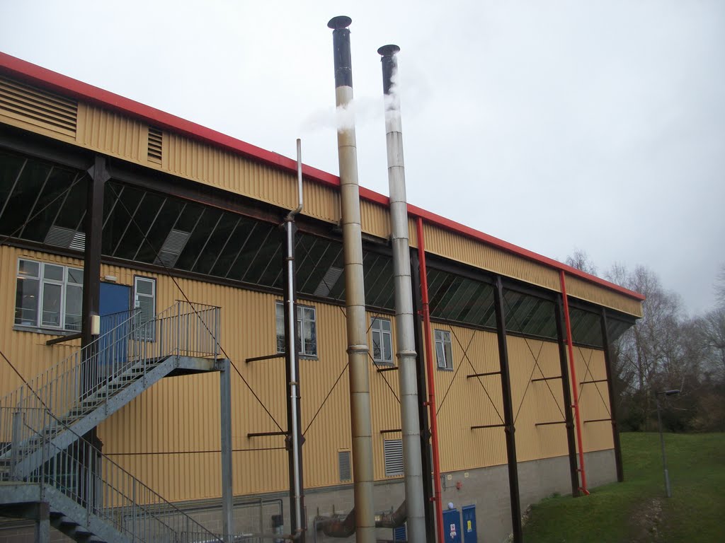 The two chimneys, oustide Alton Sports Centre by Robert'sGoogleEarthPictures