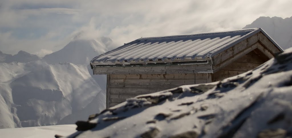 Cottage in the Mountain by george roman