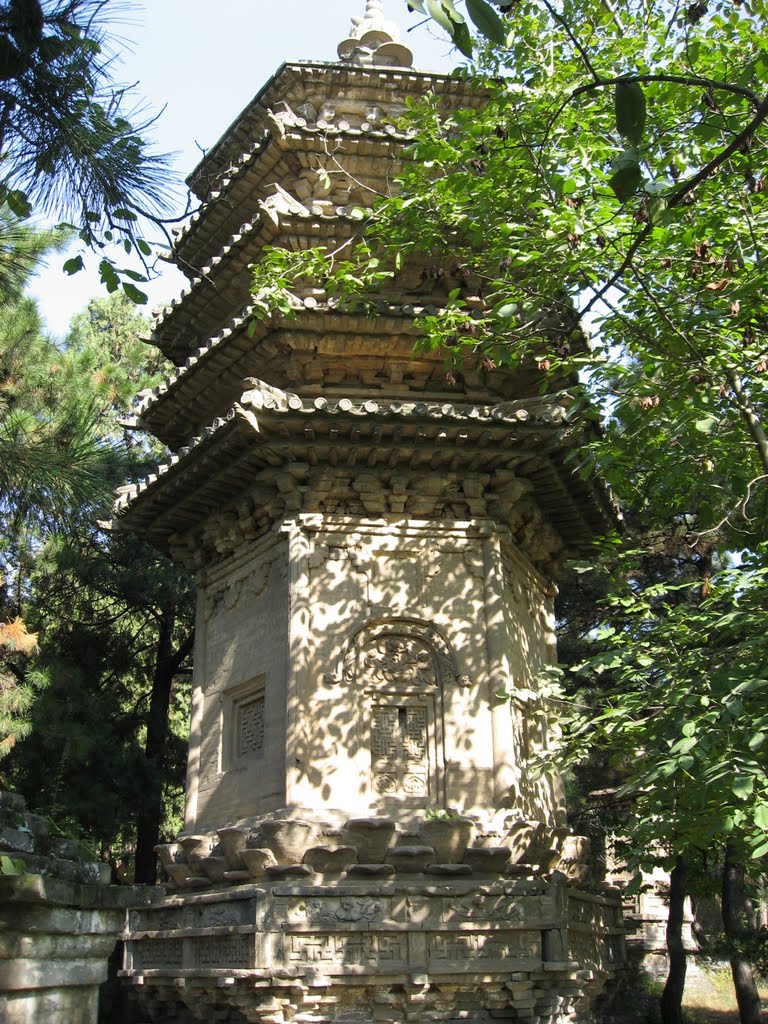 Beijing - Pagoda of Master Miaoyan at Tanzhe Si Pagoda Forest by MalteLauridsBrigge