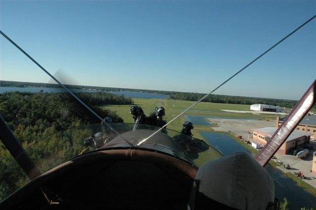 On approach in the D-25 into Fantasy of Flight by Steve Cole