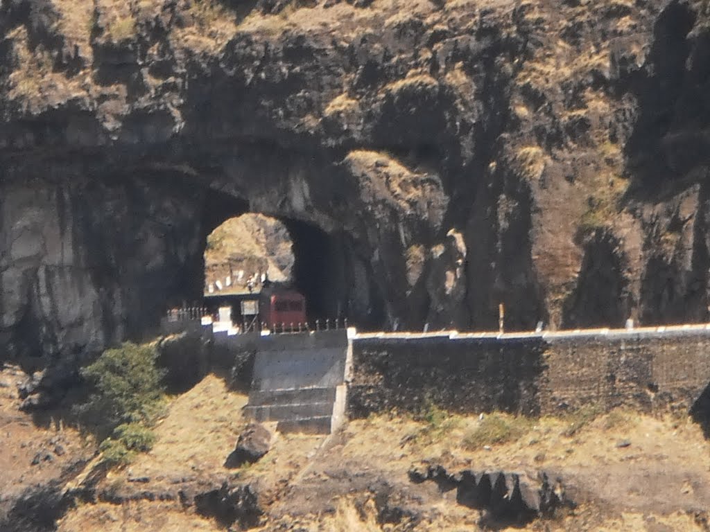 Bus entering Tunnel Malshej Ghat. by PM Velankar