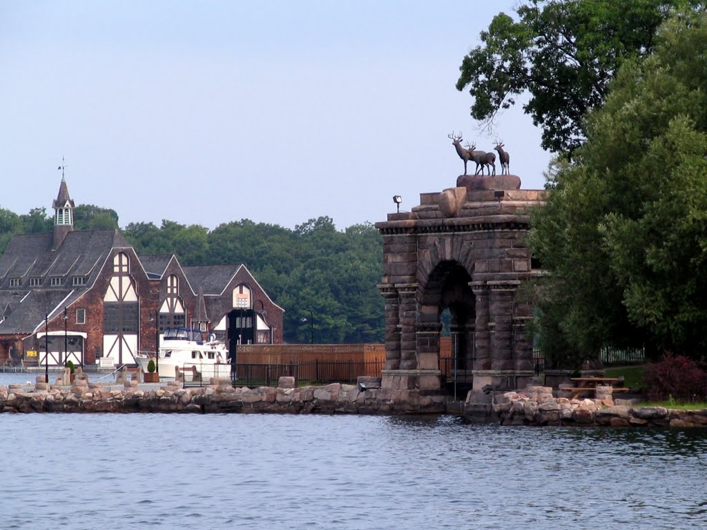 Some of the sights in the Thousand Islands. More of Boldt Castle. That's the Boat House to the left. by Ken Heaton