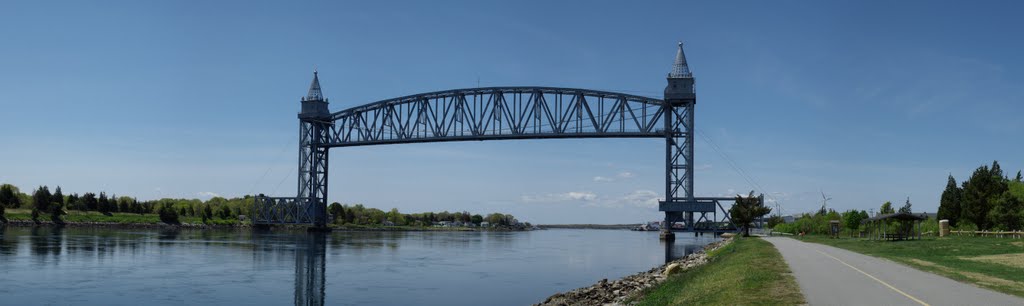 Bourne Railroad Bridge from bikepath by Brian Shriver