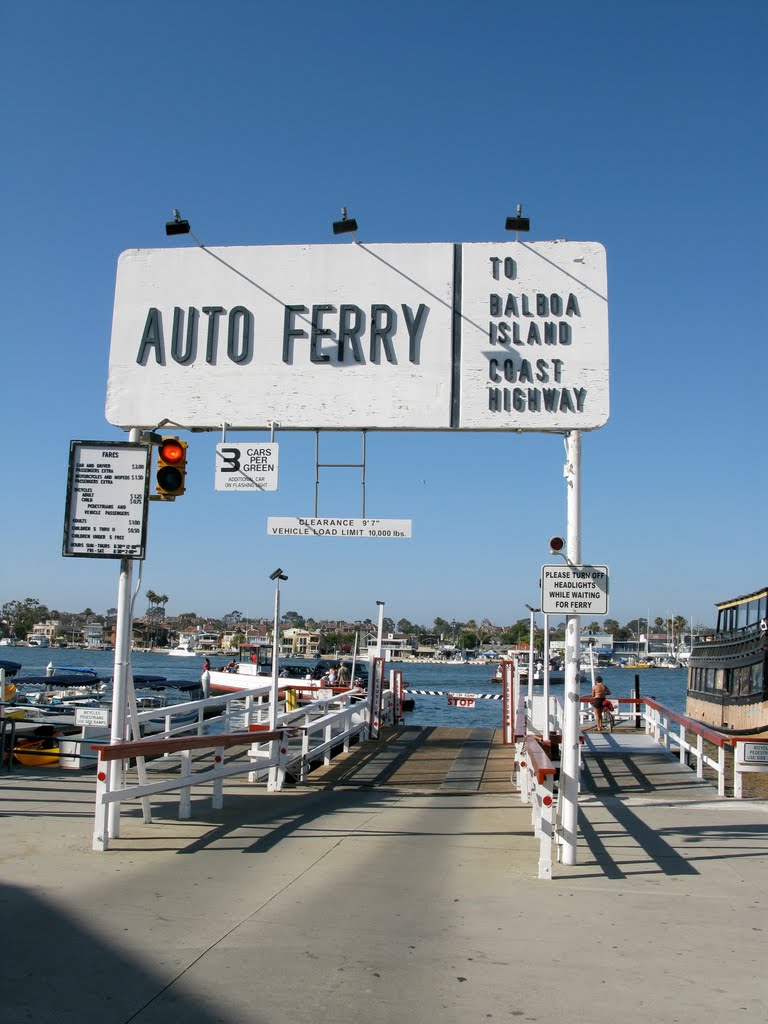 Newport Beach auto ferry by pisano808