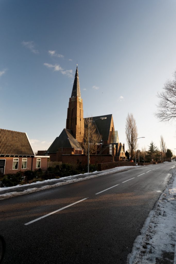 Andijk - Middenweg - View SSE on Gereformeerde Kerk 1929 by Egbert Reitsma by txllxt