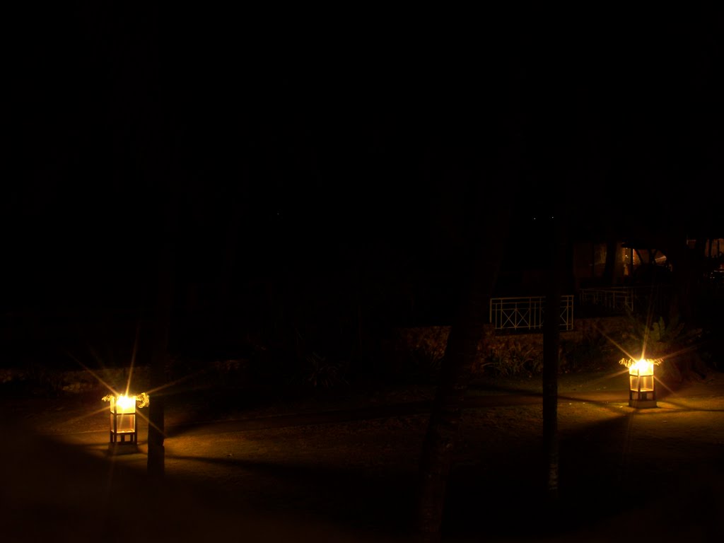 South Sea Resort beachside lawn at night in Dumaguete City, Oriental Negros, Philippines by kang © francis b i ♣