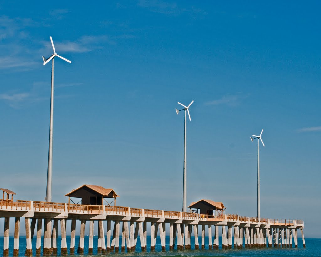 Pier with Windmills by hawk3598